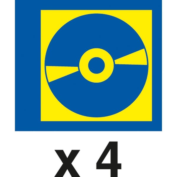 Durable CD/DVD-mapphölje 522219 4 CD/DVD/Blu-ray-skivor Transparent Polypropylen 5 st
