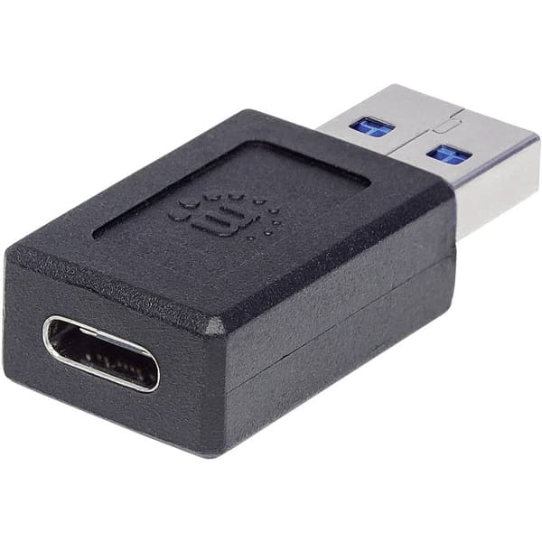 Manhattan USB 3.1 (2:a gen.) Adapter [1x USB 3.2 Gen 1 A​ hane (USB 3.1) - 1x USB-C® hona]