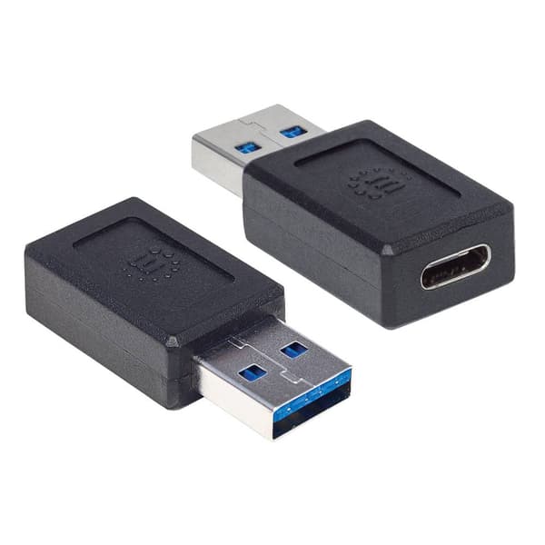 Manhattan USB 3.1 (2:a gen.) Adapter [1x USB 3.2 Gen 1 A​ hane (USB 3.1) - 1x USB-C® hona]