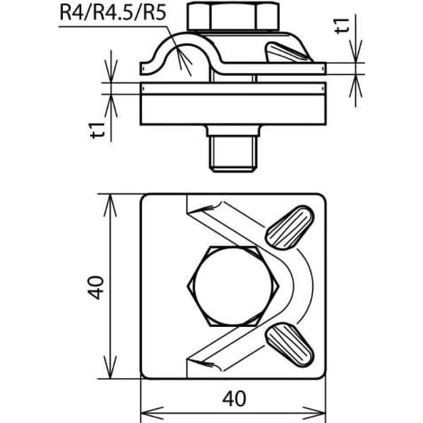 DEHN 390059 MVK 8.10 SKM10X30 V2A Flerfunktions-kopplingsklämma 1 st