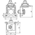 Miniatyrbild 2 av 4: DEHN 365059 FK KB 6.10 KBF0.7 8 W V2A Falsklämma 1 st