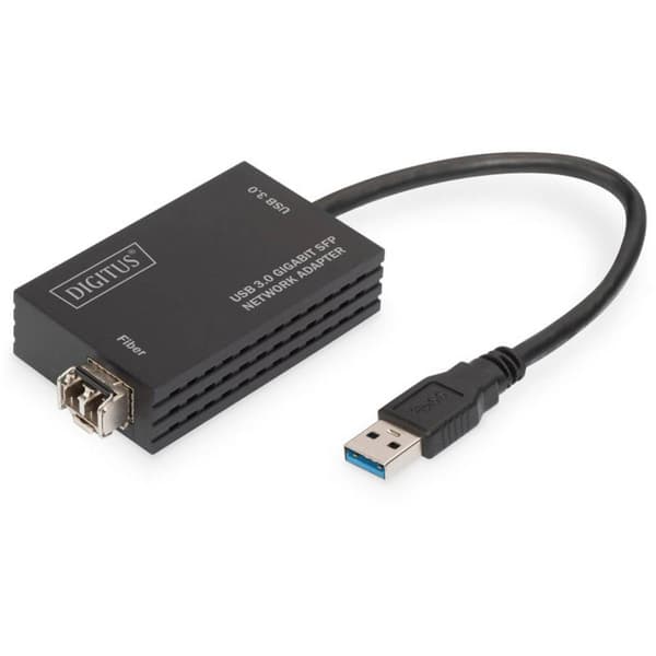 Digitus PC, Glasfiber, Laptop, USB 3.0, Nätverk Adapter [1x USB - 1x SFP-slot] DN-3026 17.00 cm