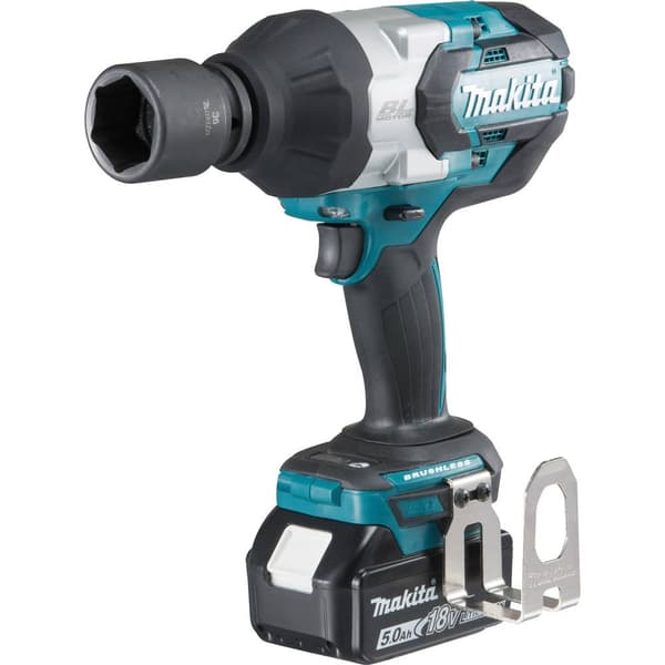 Makita DTW1001RTJ Slagskruvdragare batteri 1050 Nm 18 V Antal batterier som ingår 2 5 Ah inkl. 2x batterier, inkl. ladd