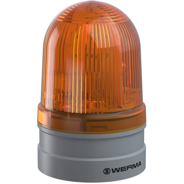 Werma Signaltechnik Signallampa Midi TwinFLASH 12/24VAC/DC YE 261.320.70 Gul 12 V/DC
