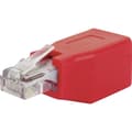 Miniatyrbild 1 av 4: Schwaiger RJ45 Nätverk Adapter CAT 6 [1x RJ45 hona - 1x RJ45 hane] Röd