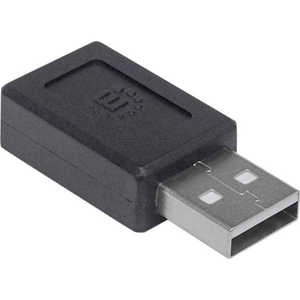 Manhattan USB 2.0 Adapter [1x USB 2.0 A hane - 1x USB-C® hona] Tillämplig kontakt på båda sidor