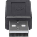 Miniatyrbild 2 av 4: Manhattan USB 2.0 Adapter [1x USB 2.0 A hane - 1x USB-C® hona] Tillämplig kontakt på båda sidor