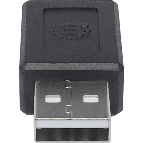 Manhattan USB 2.0 Adapter [1x USB 2.0 A hane - 1x USB-C® hona] Tillämplig kontakt på båda sidor