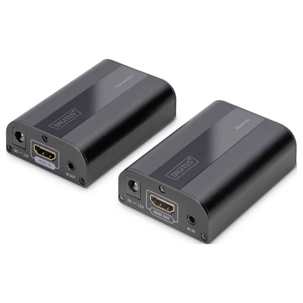 Digitus DS-55204 HDMI, Infraröd Förlängning via nätverkskabel RJ45 60 m