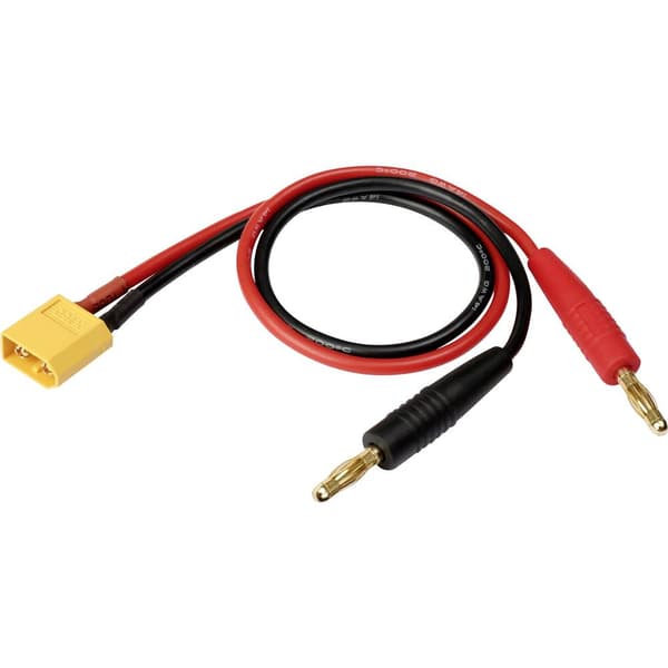 Reely Laddningskabel [1x Banankontakt 4 mm - 1x XT60-hane] 30.00 cm RE-6799038