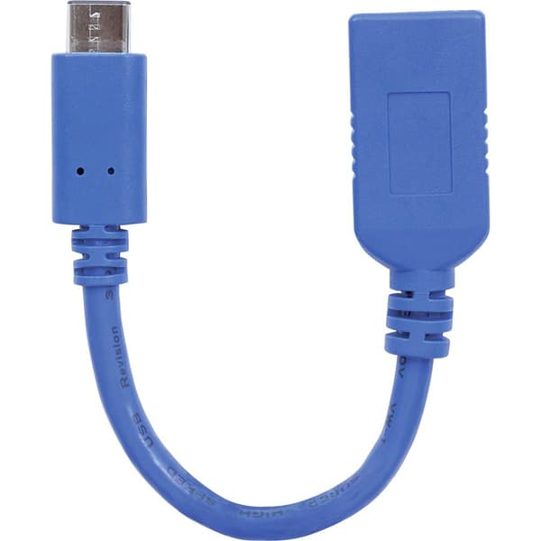 Manhattan USB 2.0, USB 3.0 Adapter [1x USB 3.2 Gen 1 A hona (USB 3.0) - 1x USB-C® hane] 353540 15.00 cm Individuell skä