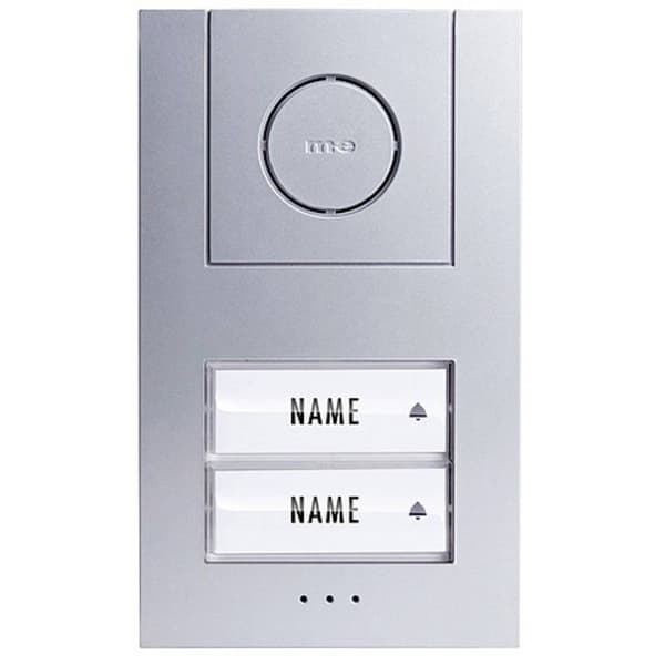 m-e modern-electronics Vistus AD ALU 4020 S Vistus Porttelefon Sladd Komplett-set 2 Familjshus Silver