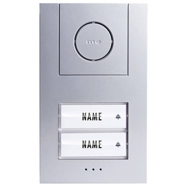 m-e modern-electronics Vistus AD ALU 4020 S Vistus Porttelefon Sladd Komplett-set 2 Familjshus Silver