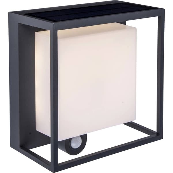 Lutec Curtis 6934601118 Solcells-utomhusväggbelysning med rörelsedetektor LED LED fast installerad 3 W Antracit