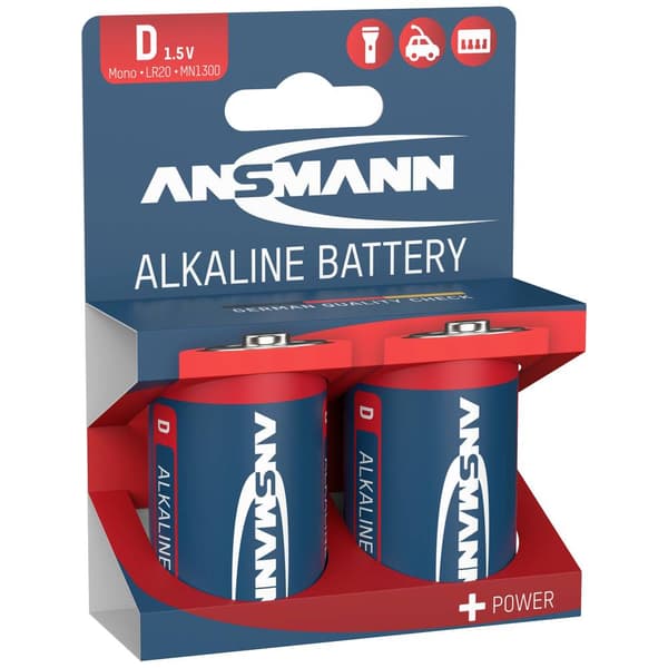 Batteri D (R20) Ansmann LR20 Red-Line Alkaliskt 1.5 V 2 st