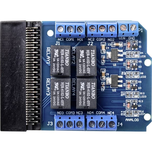 TRU COMPONENTS TC-9072504 Relämodul Relä-kretskort Passar till: BBC micro:bit 1 st