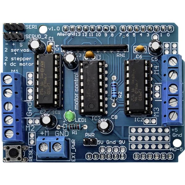 TRU COMPONENTS TC-9072484 Driftanordning med motor Motordrivenheten Passar till: Arduino 1 st