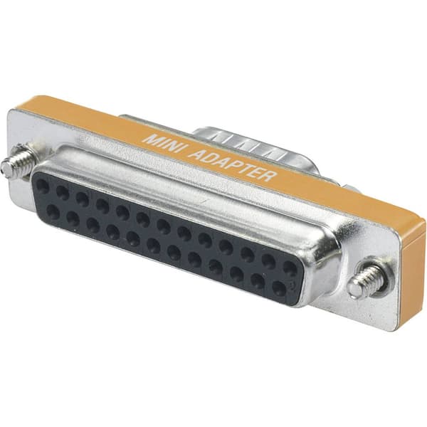 BKL Electronic Seriell Adapter [1x D-SUB hona 25-pol - 1x D-SUB hane 9-pol] Orange
