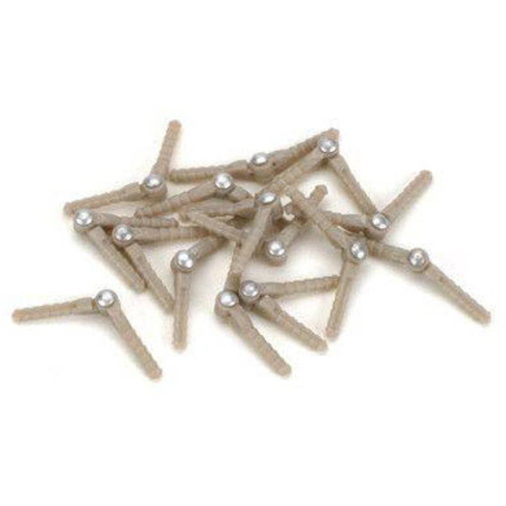 DU-BRO Micro E/Z Hinge Gångjärn Rund Plast, Metall 15 st