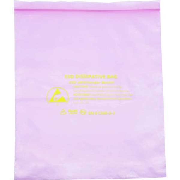 Quadrios ESD-påse (L x B) 300 mm x 400 mm avledande ESD-kod D 10 st