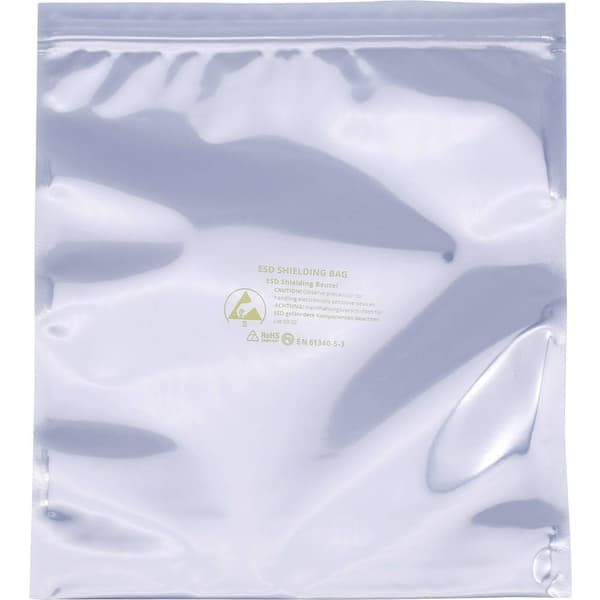 Quadrios ESD-påse (L x B) 200 mm x 250 mm avskärmande ESD-kod S 10 st