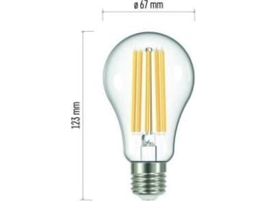 Emos LED-pære Emos Z74290 filament A67 17W E27 230V 2700K 2452lm varm hvit