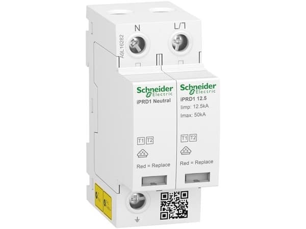 Schneider Electric Acti9 iPRD1, 230 V, 1P + N, Valkoinen, -25 - 60 °C, -40 - 80 °C, 5 - 95%