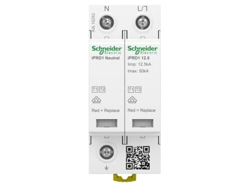 Schneider Electric Acti9 iPRD1, 230 V, 1P + N, Valkoinen, -25 - 60 °C, -40 - 80 °C, 5 - 95%
