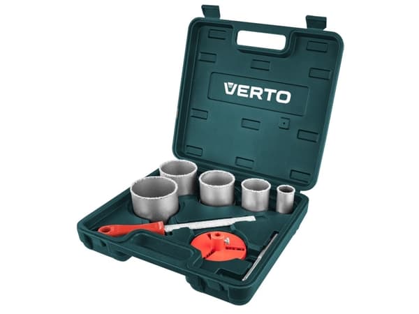 Verto 60H900, Ställ, Tegel, Betong, Kakel, Grön, Orange, Rostfritt stål, Volframkarbidbelagd (TCC), Hexskaft, 5,5 cm