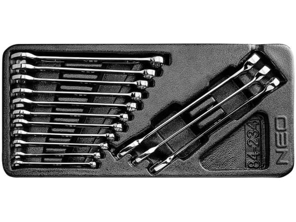 Neo Kombinøkkelsett buet 6-19mm 14 stk. (84-234)