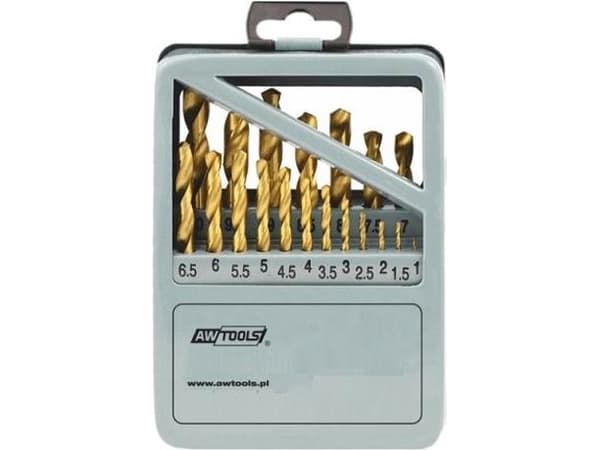 AWTOOLS HSS-G TYTAN METALLIPORAT YHDISTETTY 25-elementtinen sarja /1,0-13,0mm/