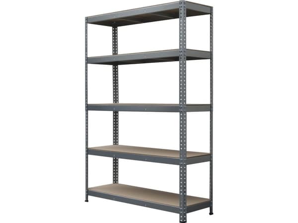 METALKAS STABIL200 RAKENTEELLINEN VARASTOTELINE, 5 hyllyä 180x120x40 cm 200kg