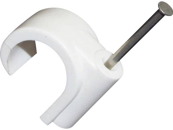 TRU COMPONENTS Naulaliittimet TC-9011596 Kauluksen Ø-alue 12 mm (max) Kauluksen Ø (kiinteä)=12 mm Valkoinen 100 kpl