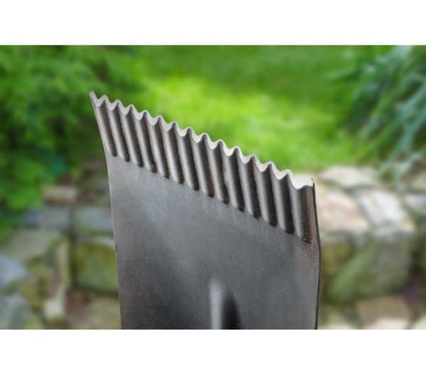 Verto 15G002, Spade, Stål, Trä, Svart, Grön, Trä, Ergonomisk, D-formad, 28 cm