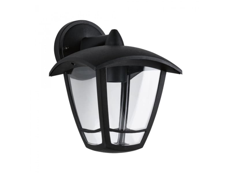 Paulmann 94392, Väggbelysning för utomhusbruk, Svart, Transparent, Plast, IP44, Fasad, II