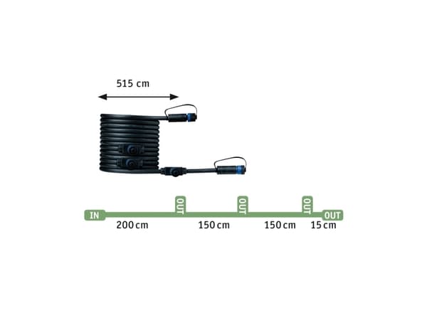 Paulmann Plug & Shine, Maavalaistus ulkokäyttöön, Antrasiitti, Alumiini, IP67, Puutarha, 6 W