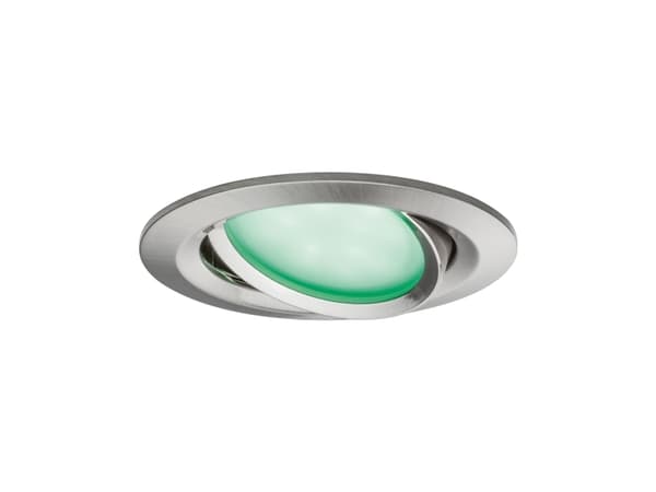 Paulmann Nova Plus, Smart spotlight, ZigBee, Rostfritt stål, Integrerad LED, Varmvitt, 2700 K