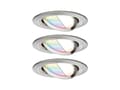 Miniatyrbild 1 av 5: Paulmann Nova Plus, Smart spotlight, ZigBee, Rostfritt stål, Integrerad LED, Varmvitt, 2700 K
