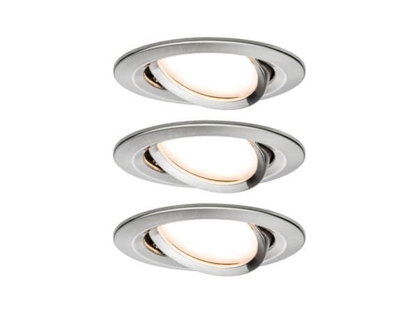 Paulmann Nova Plus, Smartlyspunkt, ZigBee, Børstet stål, LED, Varm hvit, 2700 K