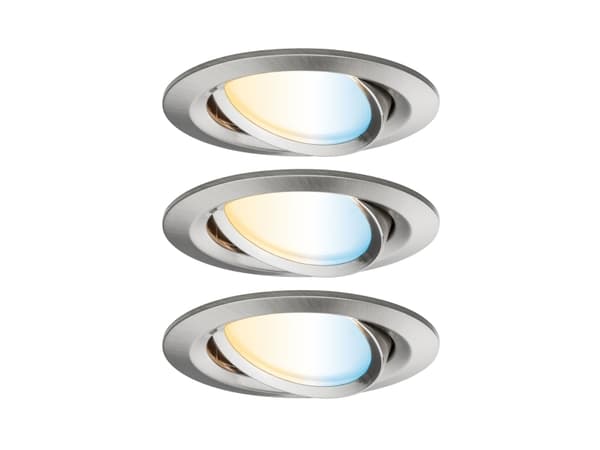 Paulmann Nova Plus, Smartlyspunkt, ZigBee, Børstet stål, LED, Multi, 2700 K