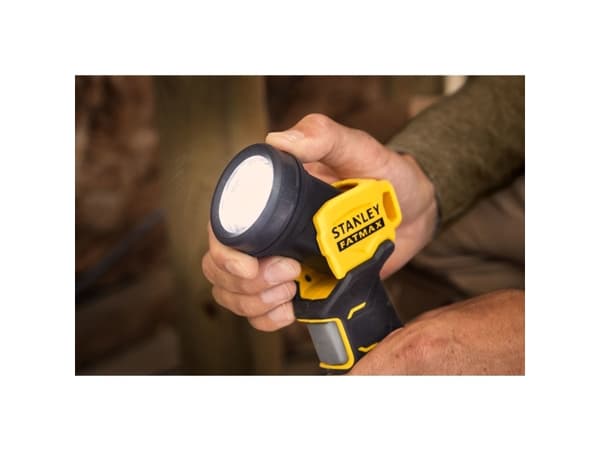 Stanley FATMAX SFMCL020B-XJ, Käsikokoinen taskulamppu, Musta, Keltainen, Painikkeet, LED, 3 lamppua, 140 lm