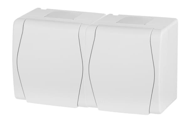Elektroplast-pistorasia Hermes2 1025-00 Valkoinen