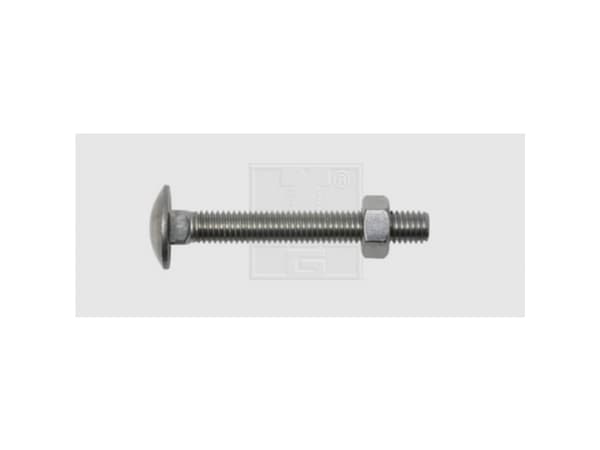 SWG 22667067 Skrue med fladt hoved 6 mm 70 mm DIN 603 Rustfrit stål A2 30 stk