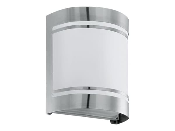 Eglo Cerno - Vegglampe - 1 sokkel - E27 - rustfritt stål, hvit Rustfritt stål, Hvit