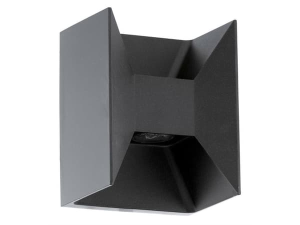 Eglo Morino - Vegglampe - LED-lyspære x 2 - total: 5 W - klasse F - varmt hvitt lys - 3000 K - antrasitt