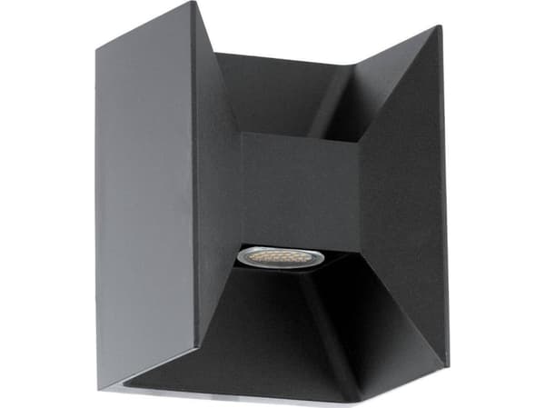 Eglo Morino - Vegglampe - LED-lyspære x 2 - total: 5 W - klasse F - varmt hvitt lys - 3000 K - antrasitt