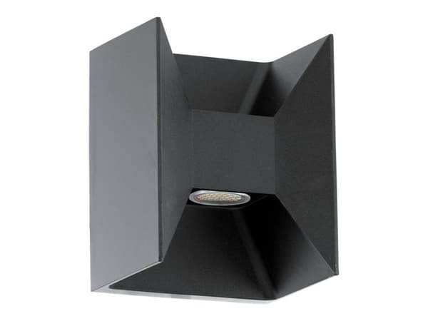 Eglo Morino - Vegglampe - LED-lyspære x 2 - total: 5 W - klasse F - varmt hvitt lys - 3000 K - antrasitt Antrasitt