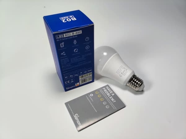 Sonoff B02-B-A60, Smart glödlampa, Wi-Fi, Vit, 802.11b, 802.11g, Wi-Fi 4 (802.11n), AES, TKIP, WEP, WPA, WPA2, LED