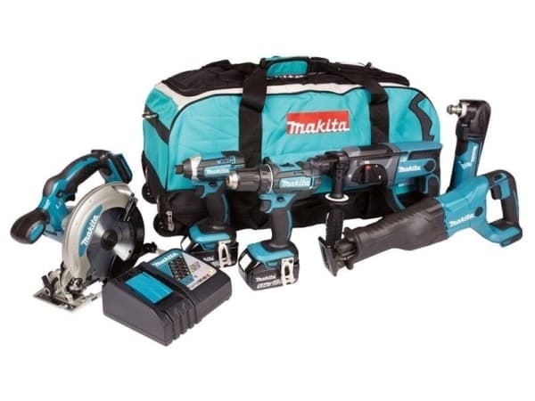 Makita DLX6038T (DDF482+DTD152+DHR202+DSS610+DJR186+DTM51); 18 V; 3x5,0 Ah batt.