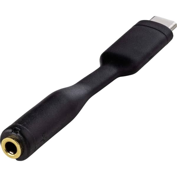 Renkforce Audio Adapterkabel [1x USB-C® hane - 1x 3.5 mm guldkontakt hona] 8.00 cm Flexibel